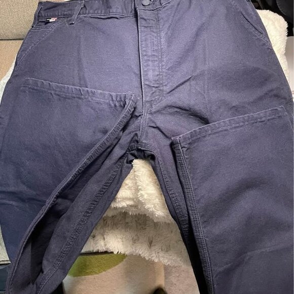 Carhartt Men Pants: FR 100791 410 Washed Duck Work Dungaree Pants - 40x30 - Picture 4 of 5